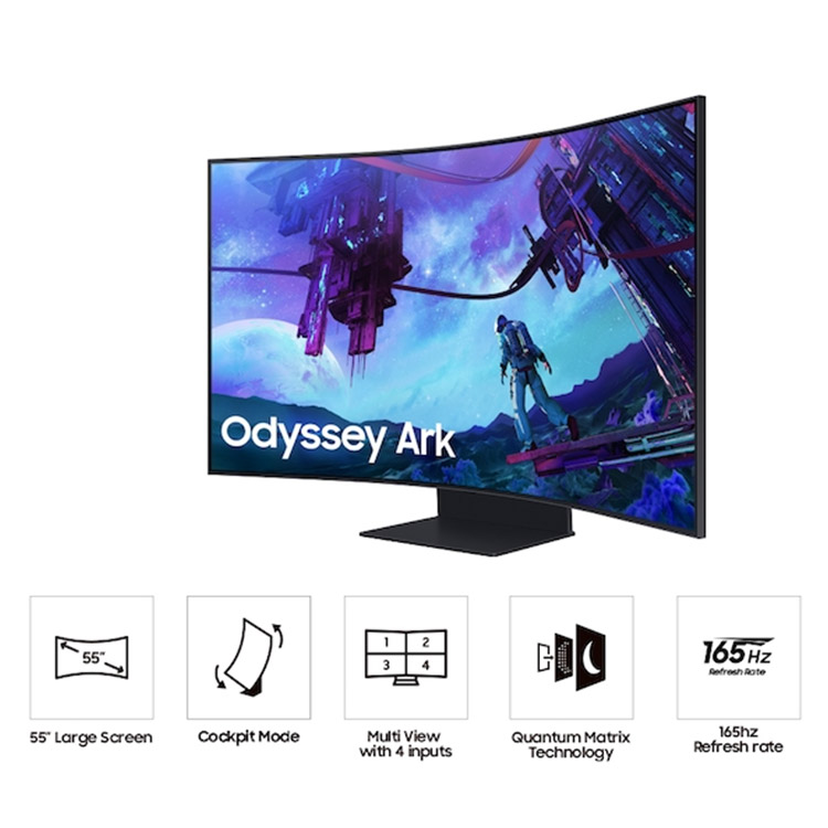 خرید مانیتور Samsung Odyssey Ark - نسل یک - کیفیت 4K - سایز 55 اینچ